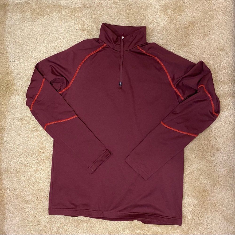 Helly Hansen Red Fleece Track Jacket, Medium - Item 0030